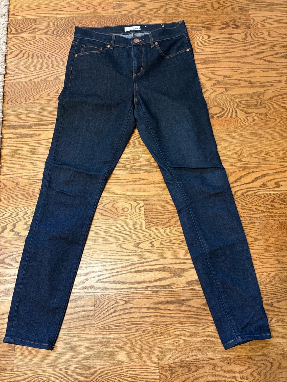 LOFT Dark Indigo Skinny Jeans
